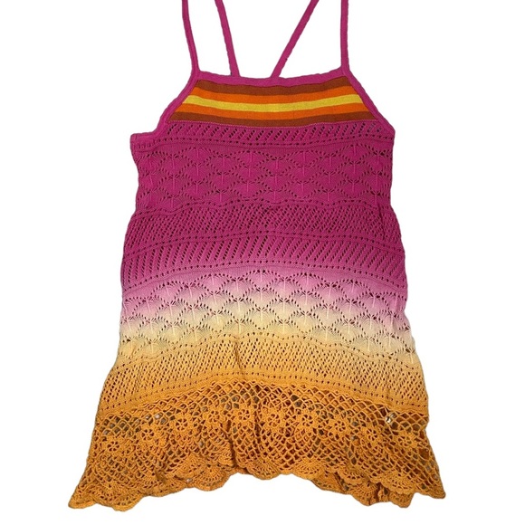 Free People Tops - Free People Ombré Crochet Knit Tank Top